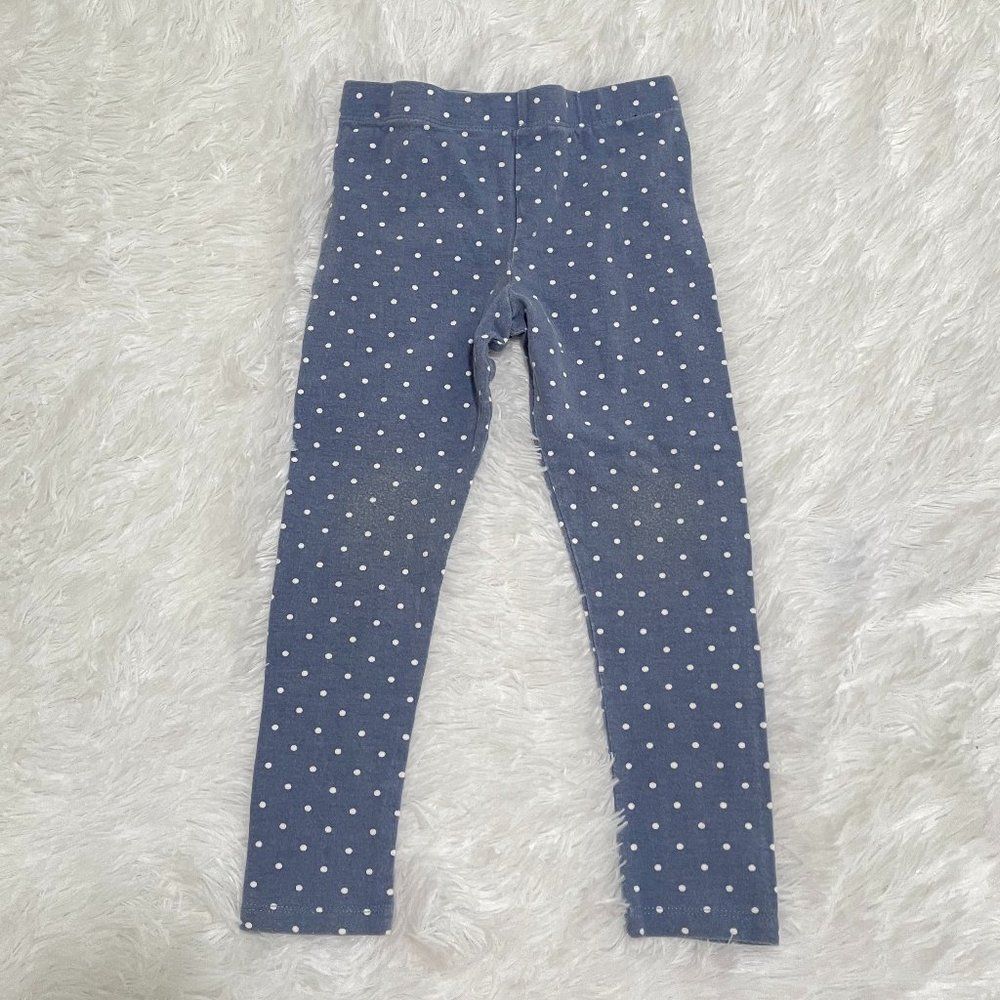 3/$10 Toddlers Purple Polka Dot Leggings Size 4T